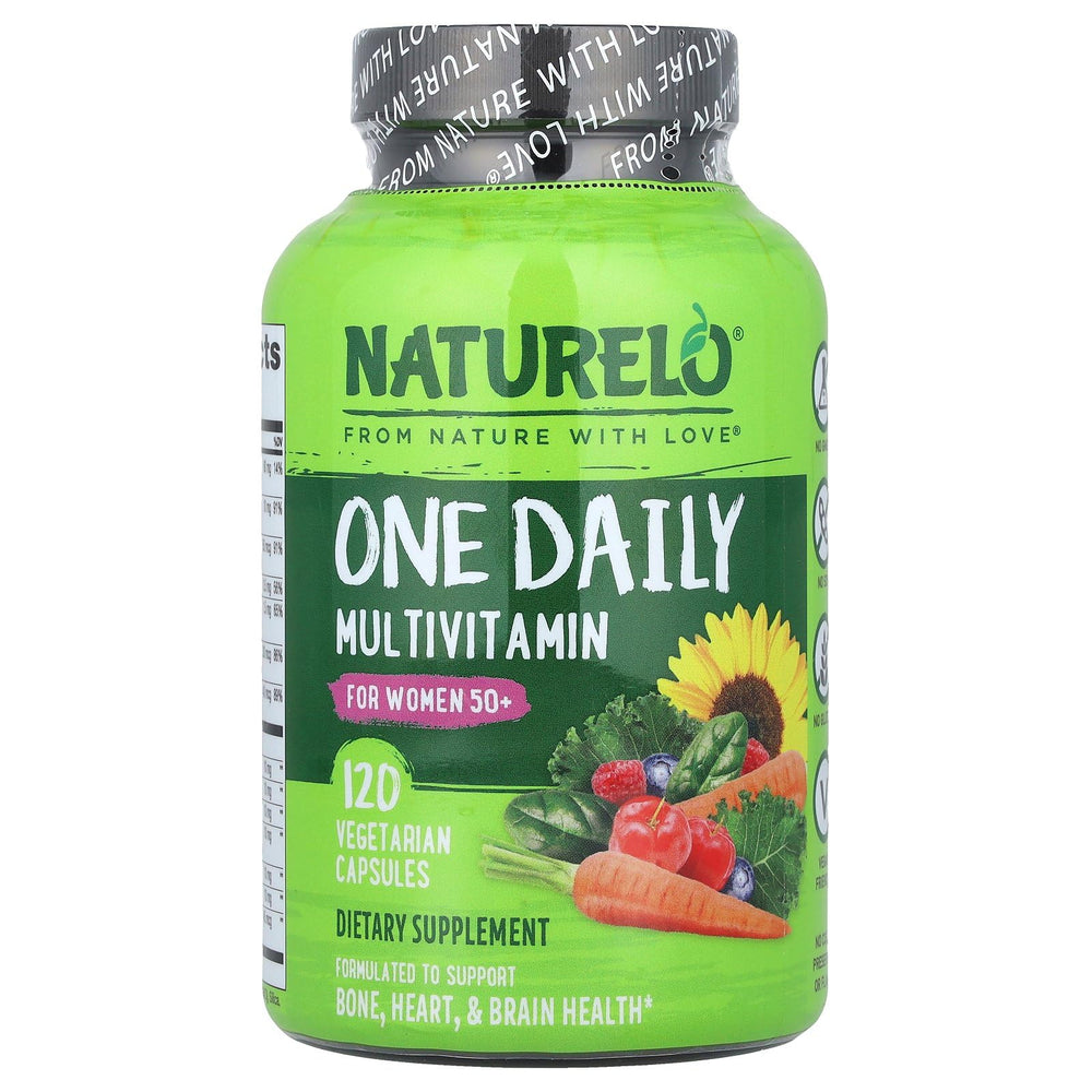 NATURELO One Daily Multivitamin for Women 50+ (Iron Free) bottle
