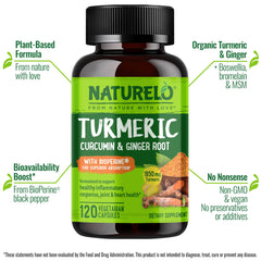 Plant-based joint support ingredients: turmeric, ginger, boswellia