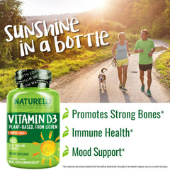 Bottle front with vegan and clean label icons