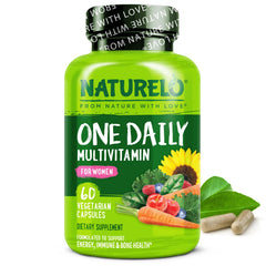 NATURELO One Daily Multivitamin for Women bottle front view