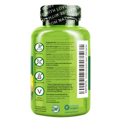 2-month supply concept with Naturelo bottle on white background