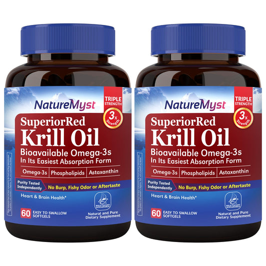 NatureMyst Antarctic Krill Oil bottle front view