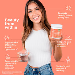 Unflavored collagen powder packaging