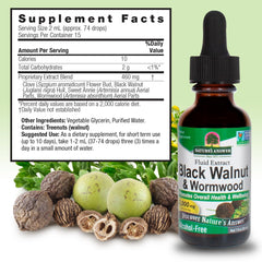 Ingredients: Black Walnut hull extract, Wormwood, Sweet Annie, and Clove