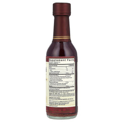 Label close-up showing trans-resveratrol and alcohol-free formula