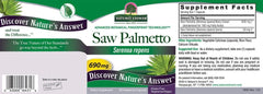 Saw Palmetto extract capsules - 690 mg vegan supplement