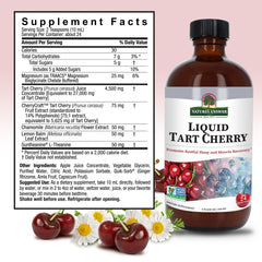 Ingredients panel for Nature's Answer Tart Cherry 8 oz liquid