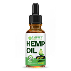 CO2-extracted hemp oil label on bottle