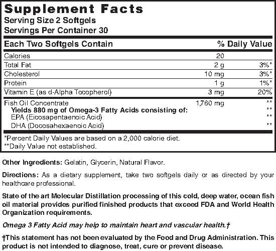 Nature's Blend Fish Oil softgels capsules