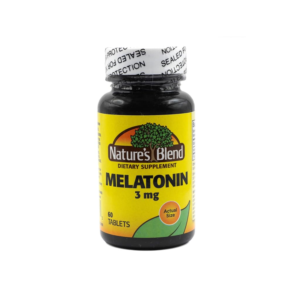 Nature's Blend Melatonin 3 mg bottle - hero image