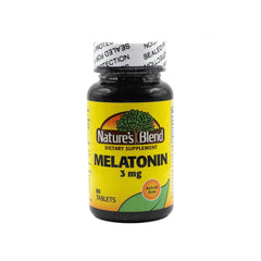 Nature's Blend Melatonin 3 mg bottle - hero image