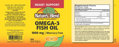 Nature's Blend Omega-3 Fish Oil 1000 mg bottle with label