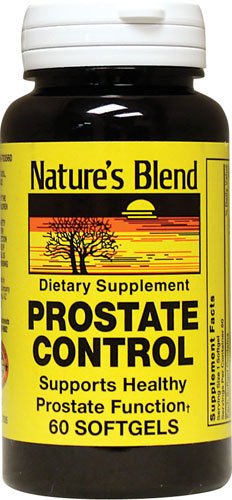 Close-up of Nature's Blend Prostate Control label