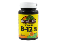 Nature's Blend Vitamin B-12 500 mcg bottle front view