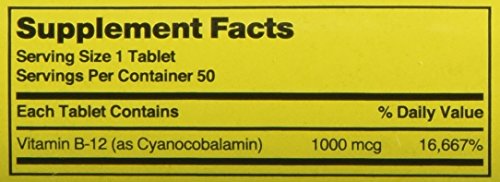 Nature's Blend B12 packaging showing gluten-free and preservative-free claim