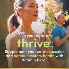 Label showing 1000 mcg Vitamin B12