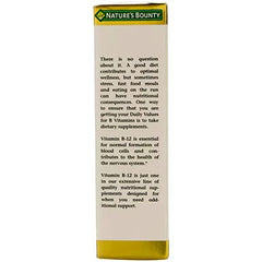Packaging close-up of Nature's B12 sublingual liquid 2 oz