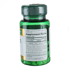Biotin 1000 mcg tablets bottle with label and cap