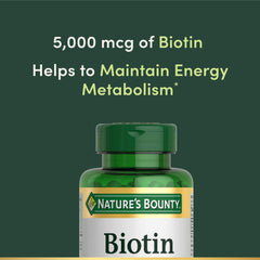 Biotin supports healthy hair, skin and nails