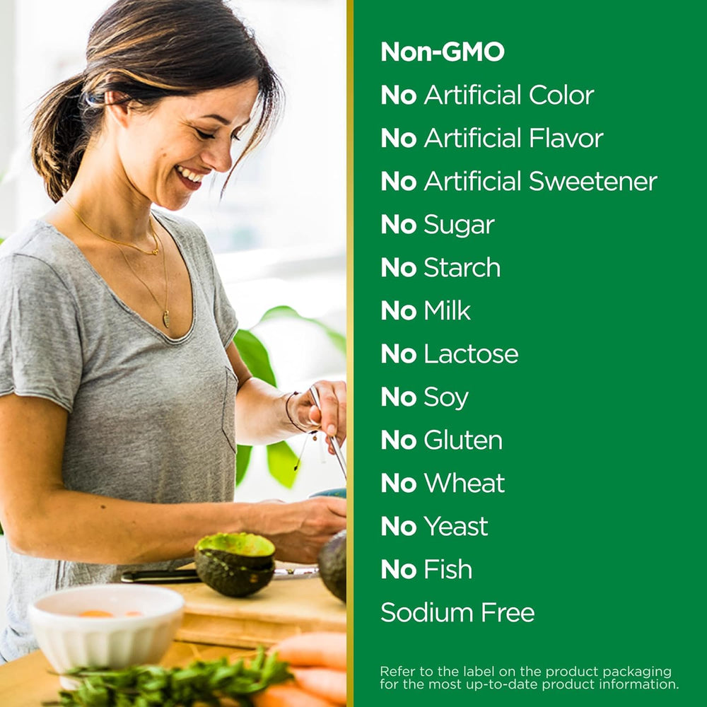 Nutrition facts label for Nature's Bounty D3 10,000 IU supplement
