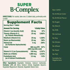 Graphic indicating energy metabolism benefits from B-Complex