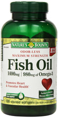 Nature's Bounty Fish Oil 1400 mg bottle front