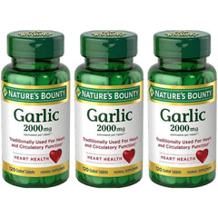 Nature's Bounty Garlic 2000mg tablets bottle - hero image