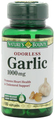 Nature's Bounty Garlic Extract 1000 mg 100 rapid release softgels Pack of 6
