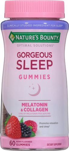 Berry-flavored Gorgeous Sleep Gummies with Melatonin and Collagen