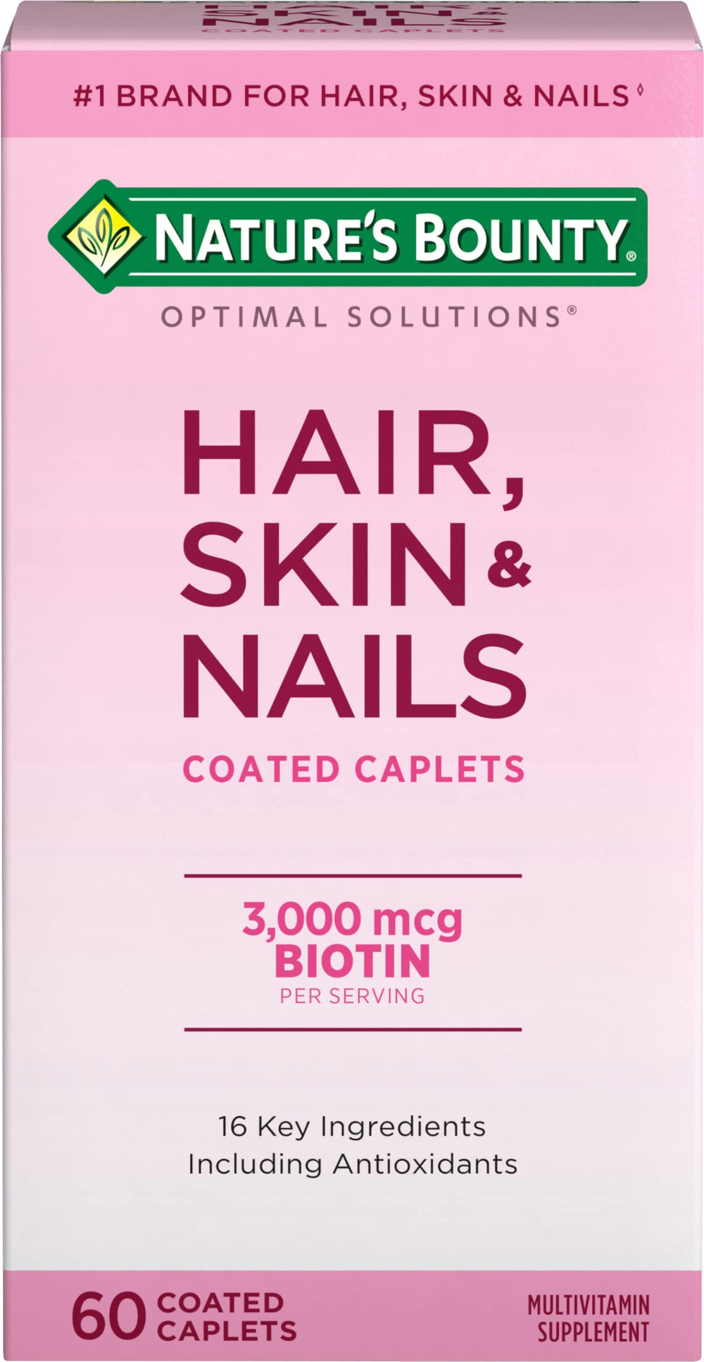 Nature's Bounty Hair, Skin & Nails bottle and caplets