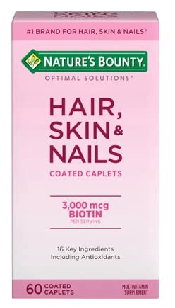Bottle of Nature's Bounty Hair, Skin & Nails 60 Caplets
