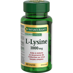 Nature's Bounty L-Lysine 1000 mg bottle