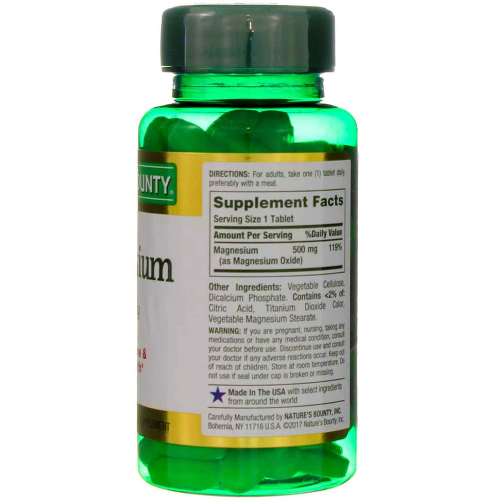 Coated magnesium tablet close-up highlighting coating