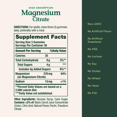Close-up of raspberry flavored magnesium gummies