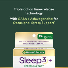 Melatonin and GABA supplement components for Sleep3+