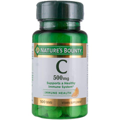 Nature's Bounty Vitamin C 500 mg bottle front