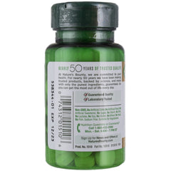 Back of Vitamin C bottle showing Liquigel and convenient features