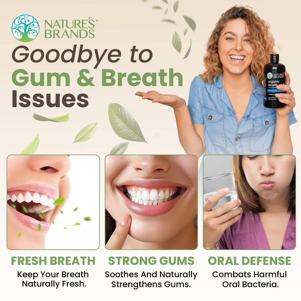 Thyme oil mouth wash for gum health (8 oz).
