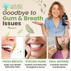 Thyme oil mouth wash for gum health (8 oz).