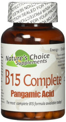 Nature's Choice B15 Complete Extra Strength Pangamic Acid with DMG & TMG 500mg - 90 Capsules