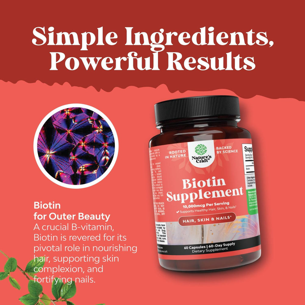 Pure Biotin capsules arranged neatly