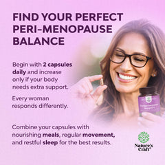 Nature's Craft perimenopause maca root capsules highlight energy support.
