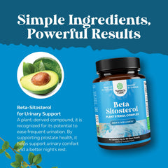 Product packaging highlighting prostate health support
