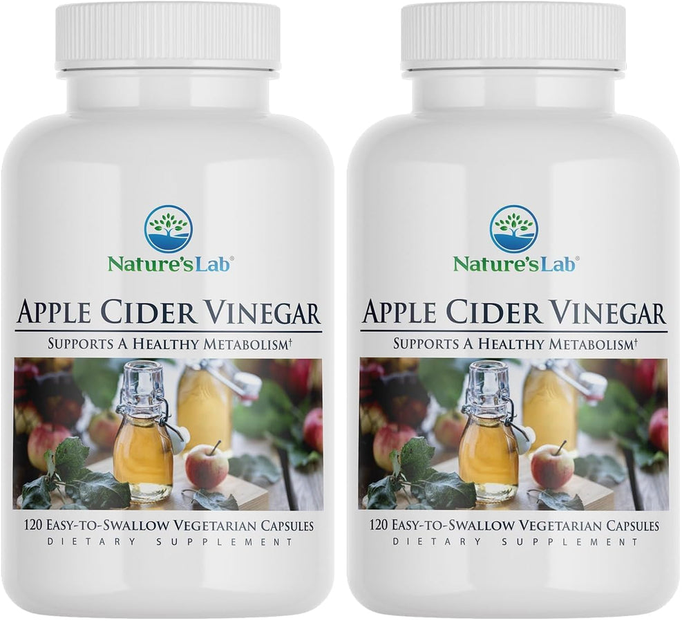 Nature's Lab Apple Cider Vinegar 1200mg bottle with chromium