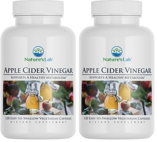 Nature's Lab Apple Cider Vinegar 1200mg bottle with chromium