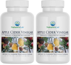 Nature's Lab Apple Cider Vinegar 1200mg bottle with chromium