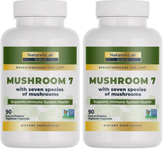 Reishi mushroom (Ganoderma lucidum) - Nature's Lab Mushroom 7 Organic Blend