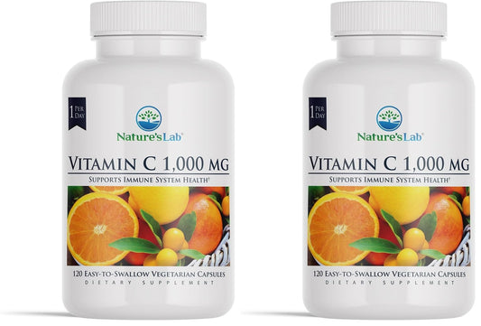 Nature's Lab Vitamin C 1000mg bottle showing packaging