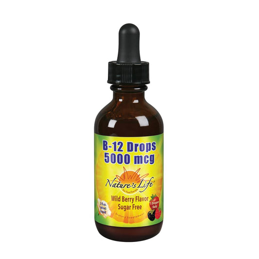 Nature's Life B-12 Drops bottle front view, 4 oz