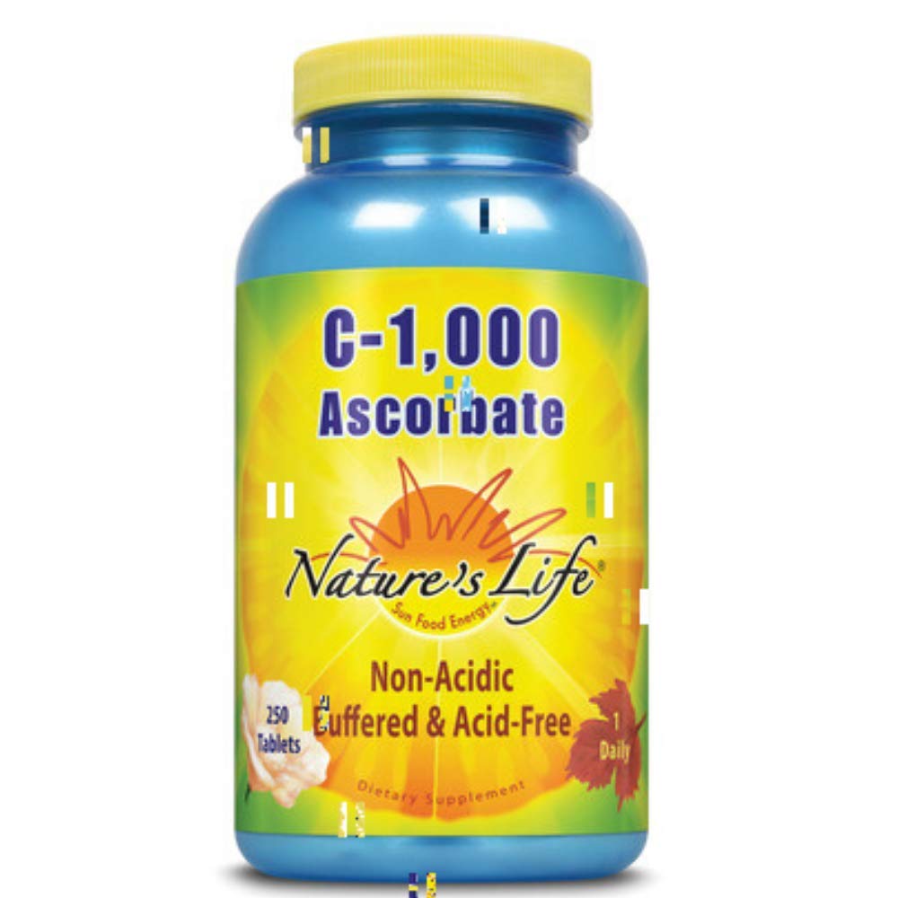 Nature's Life C-1,000 Ascorbate 250 count bottle